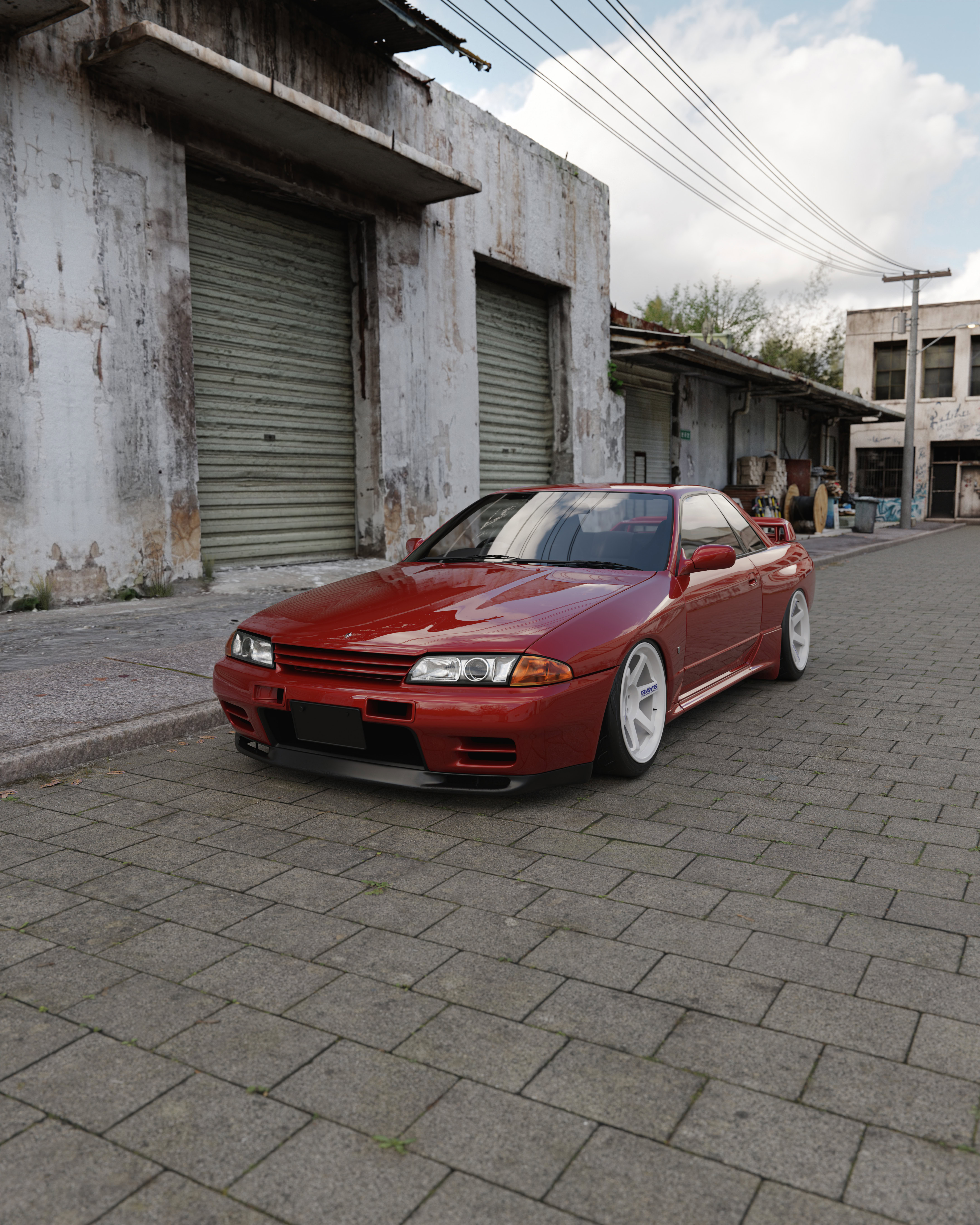Nissan Skyline R32 GTR — automotive 3D model, view 5