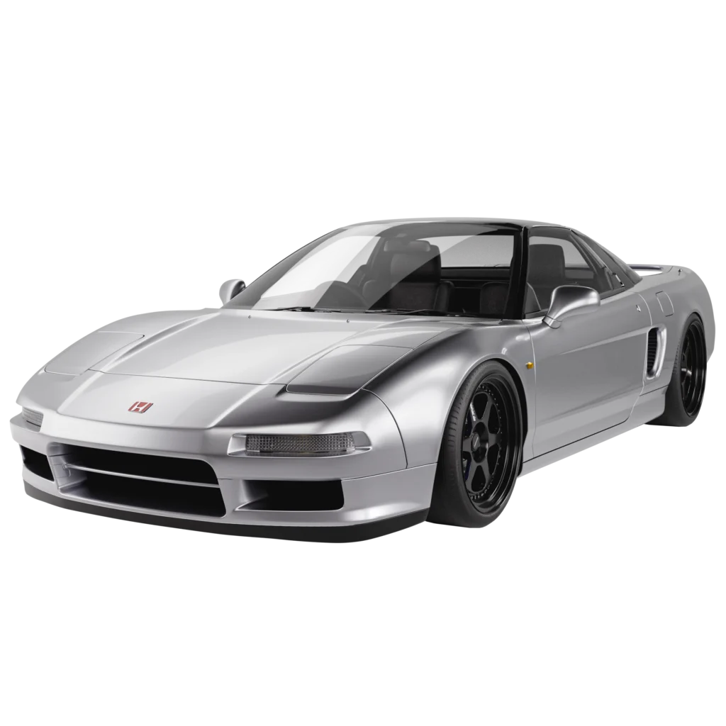 Silver Honda NSX 3D model