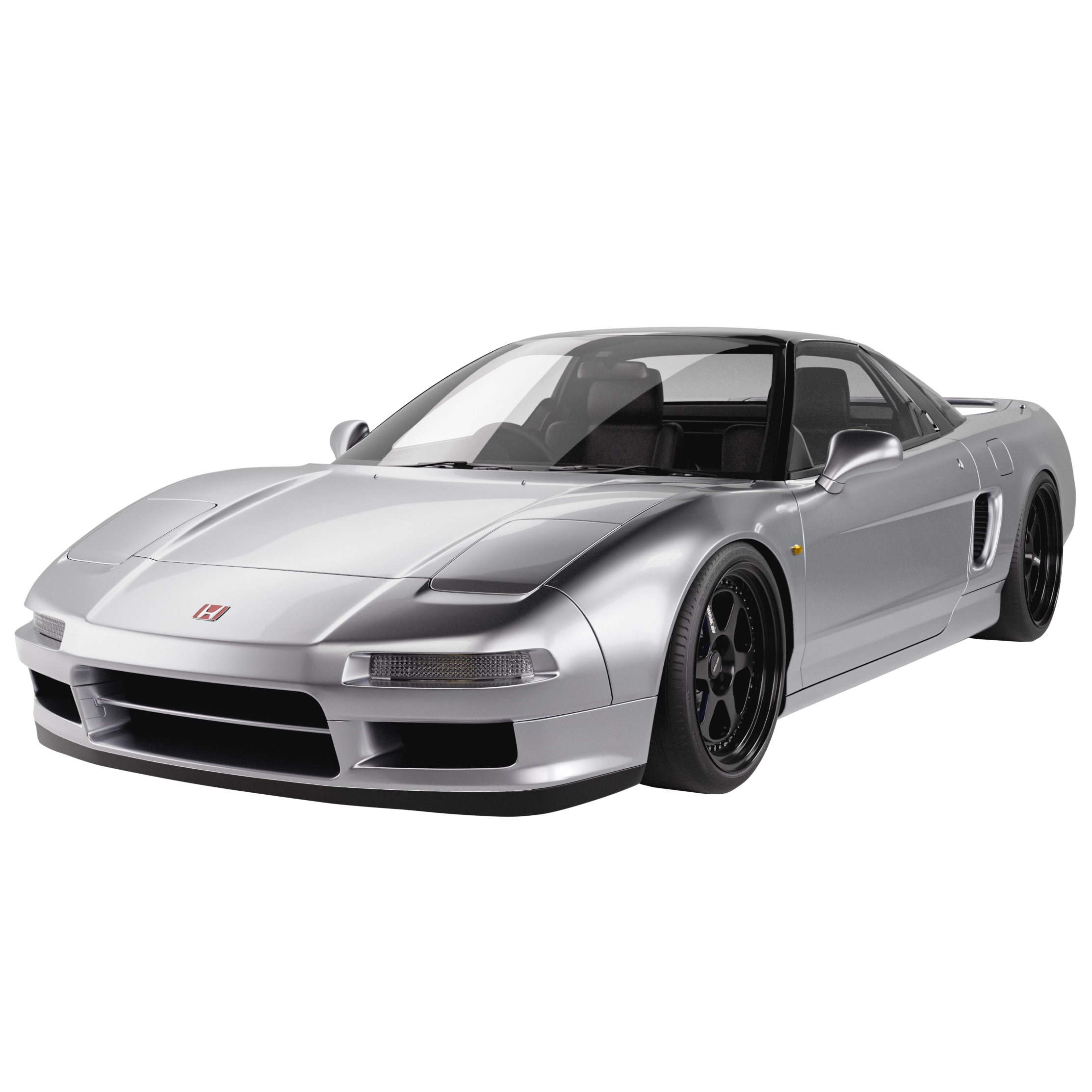 Silver Honda NSX 3D model