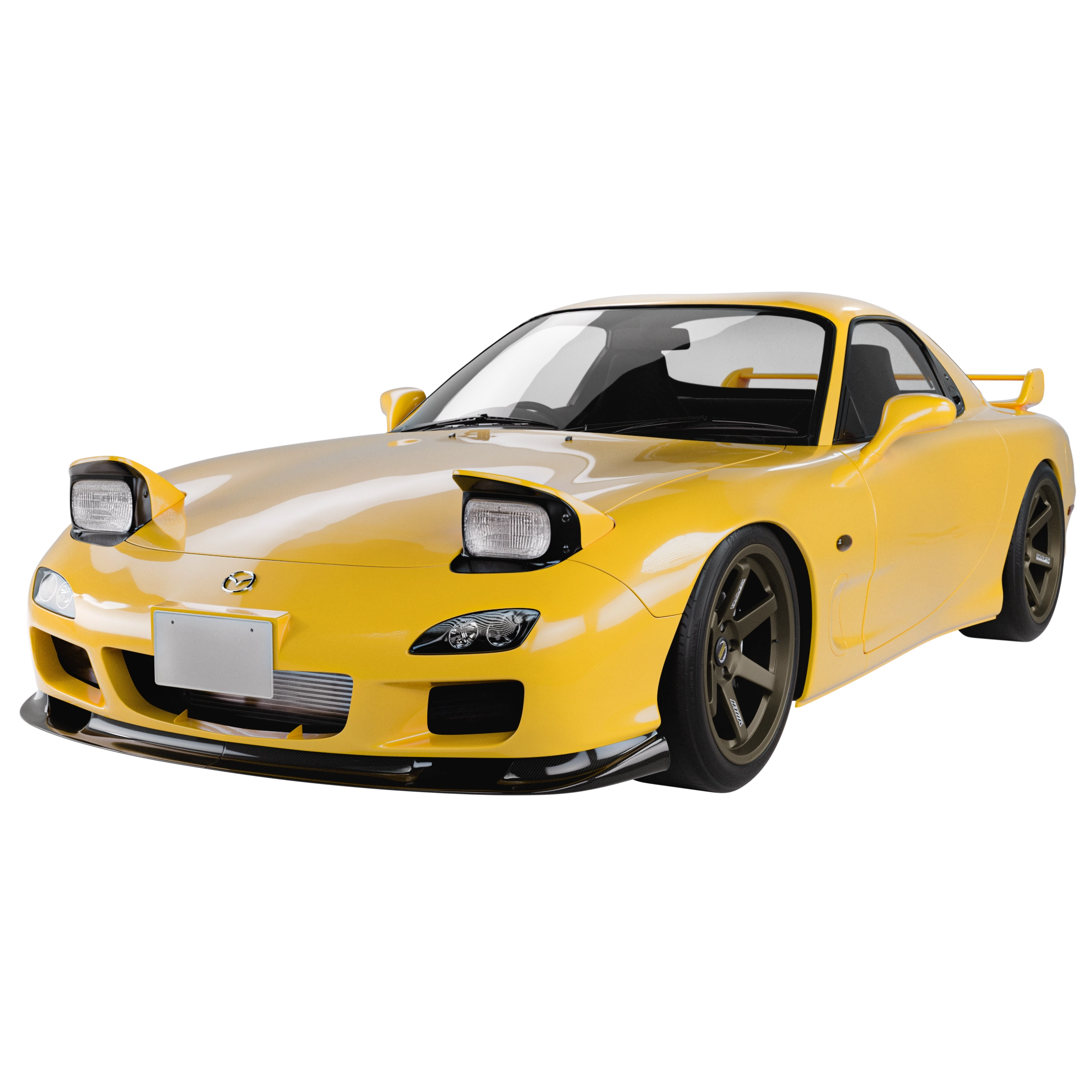 Mazda RX7 FD — automotive 3D model, view 1