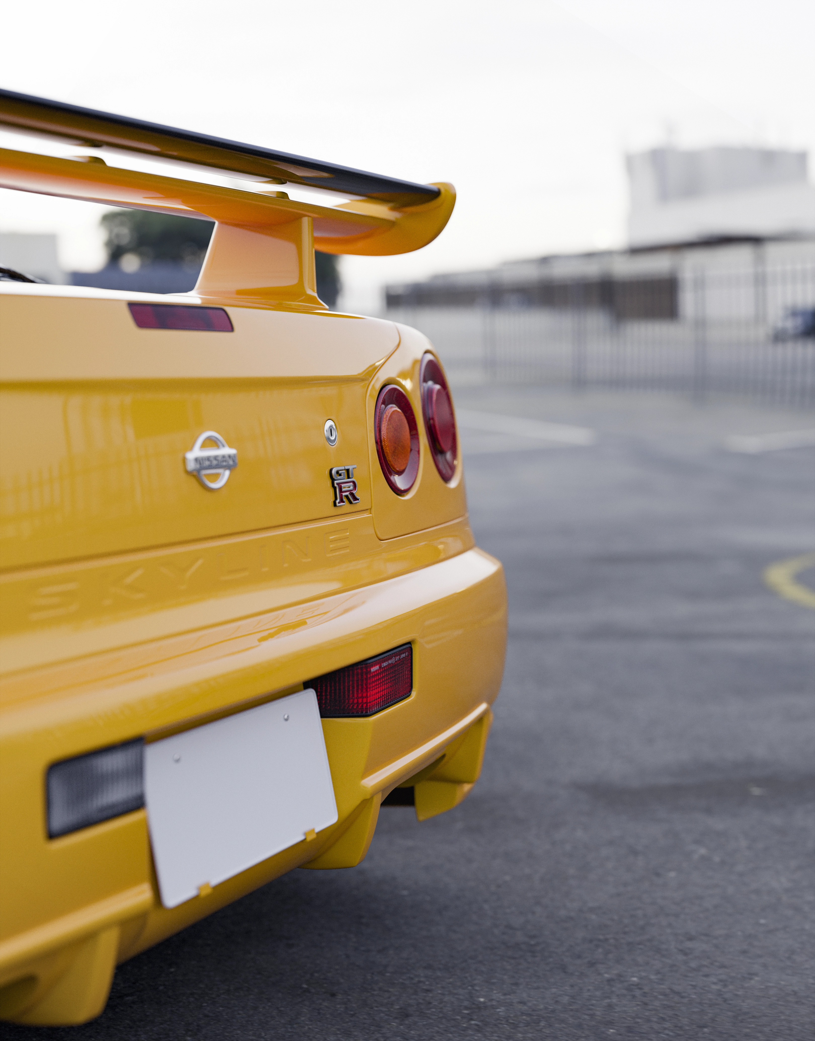 Nissan Skyline R34 GTR — automotive 3D model, view 6