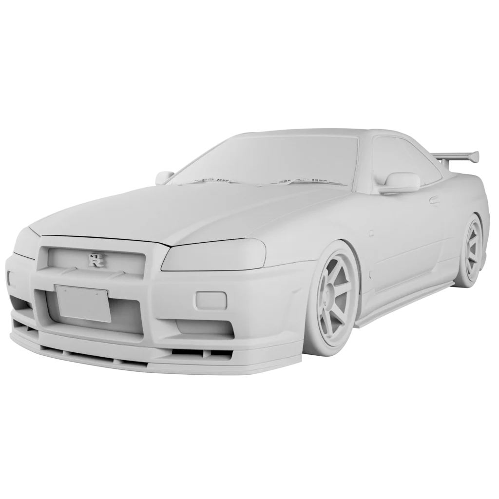 R34 clay model