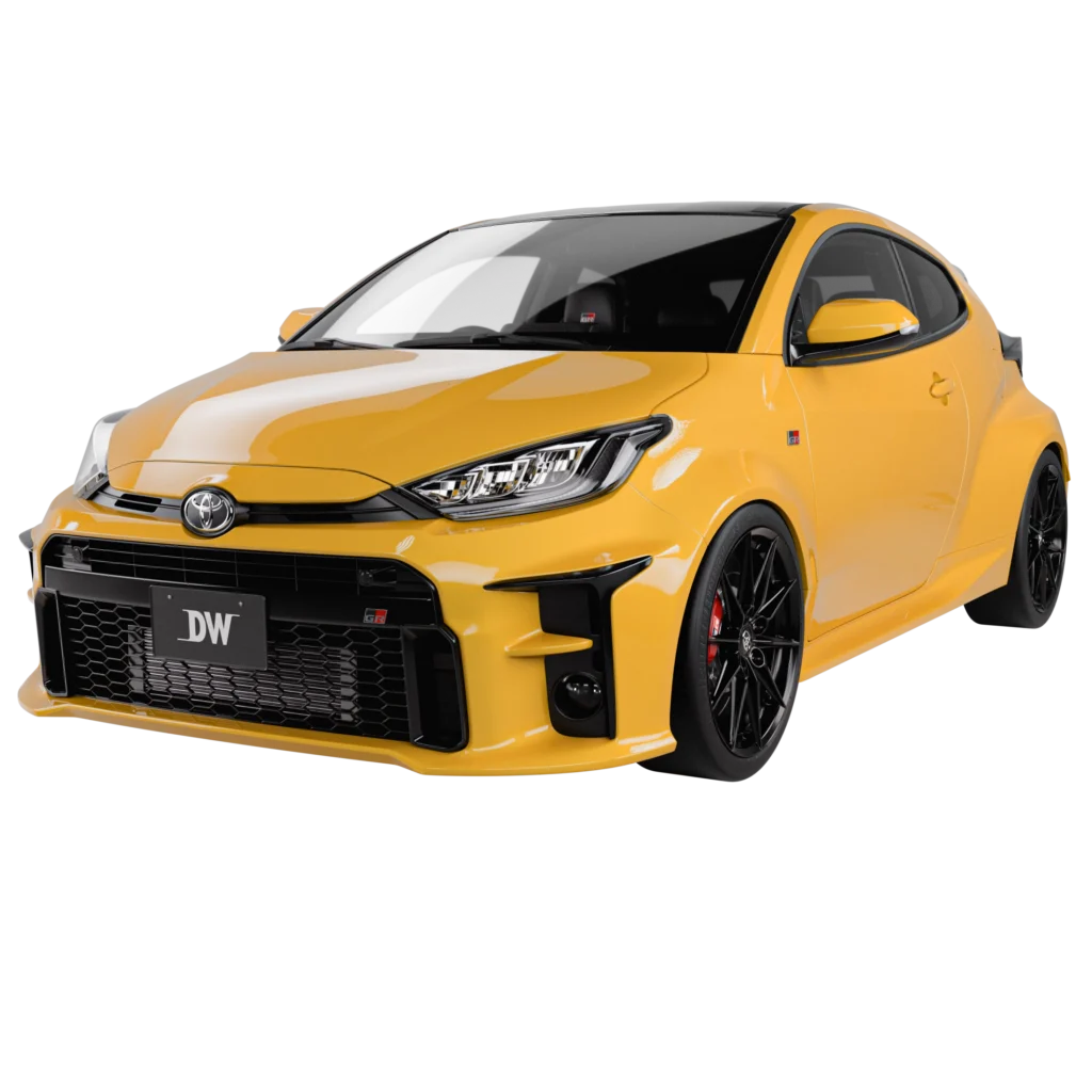 Yellow Toyota GR Yaris 2021 3D model